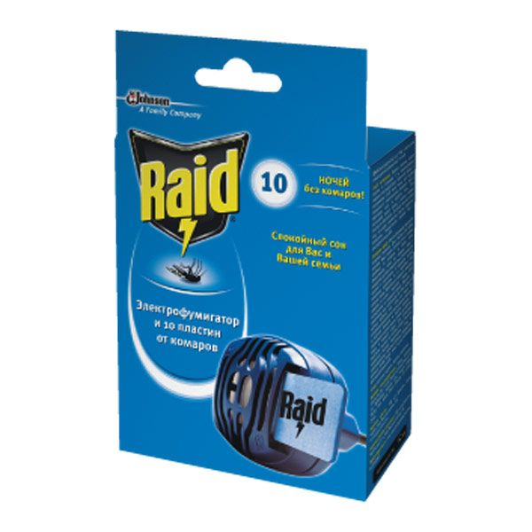 Фумигатор Raid с пластинами